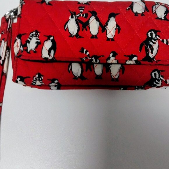 Vera Bradley Handbags - Vera Bradley RFID Wallet Wristlet in Playful Penguins Red